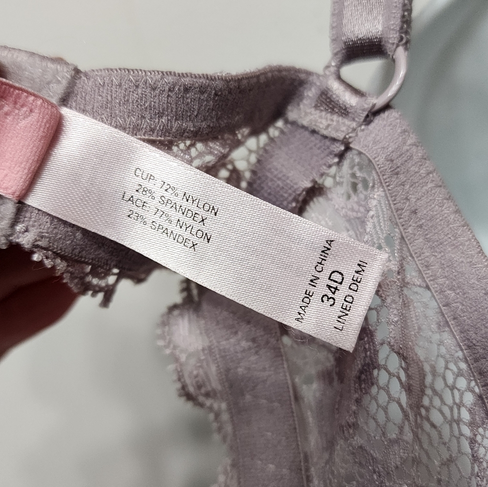 Victoria's Secret Angels 34D‎ Bra Lined Demi Padded Underwire - Picture 5 of 6